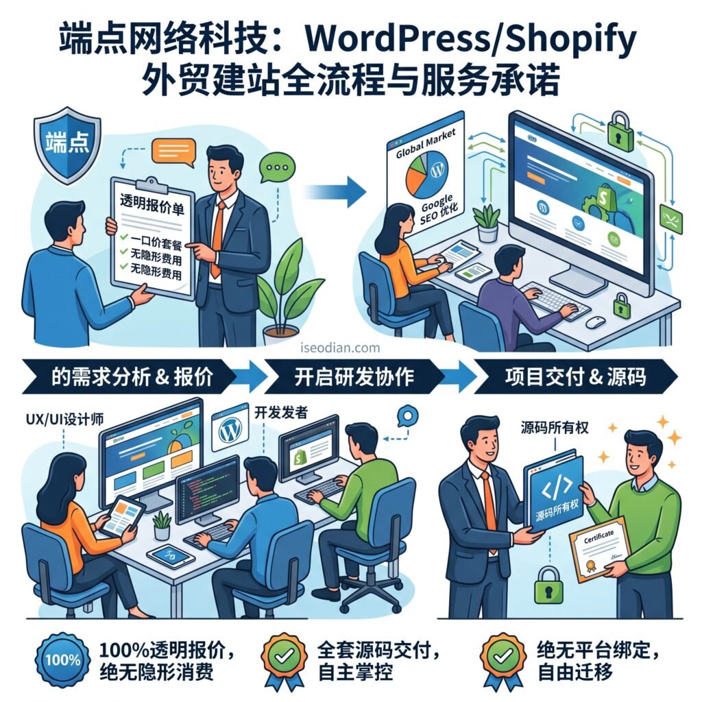 端点网络科技提供全套源码交付的外贸建站服务
